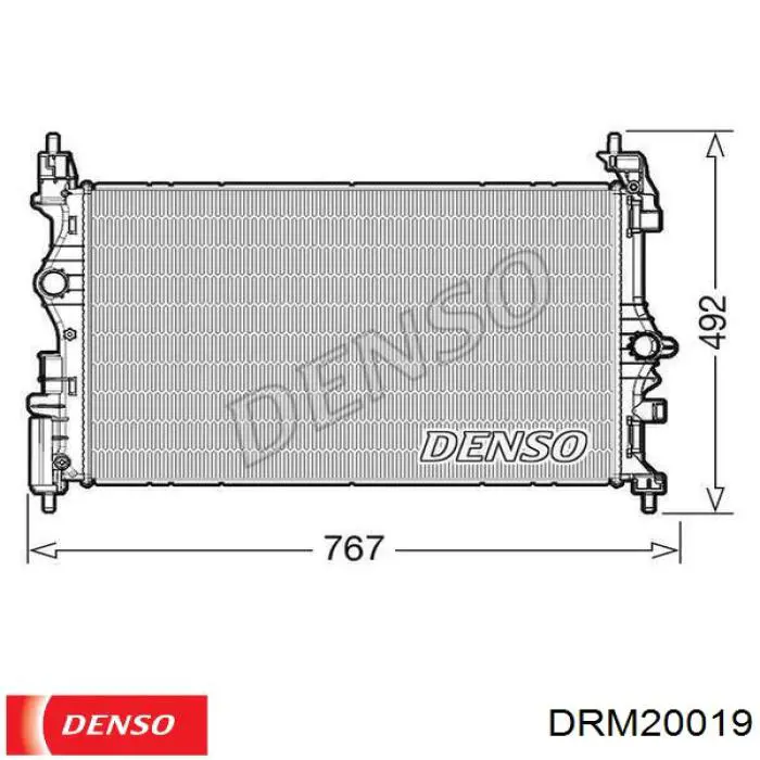 Radiador de esfriamento de motor Opel 1300368 preço, a partir de 131,33 USD