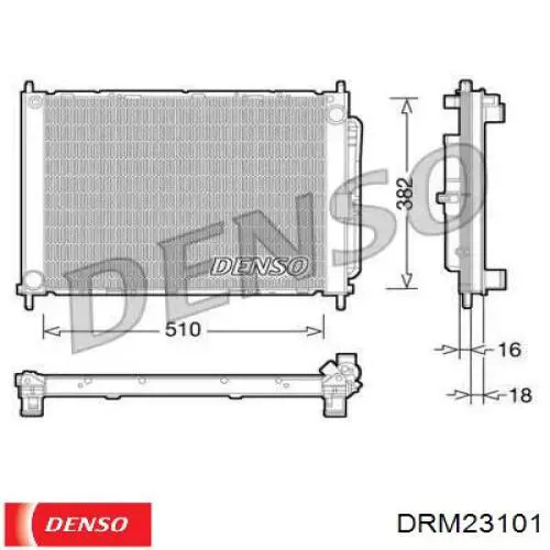 Compre DRM23101 Denso Radiador de esfriamento de motor