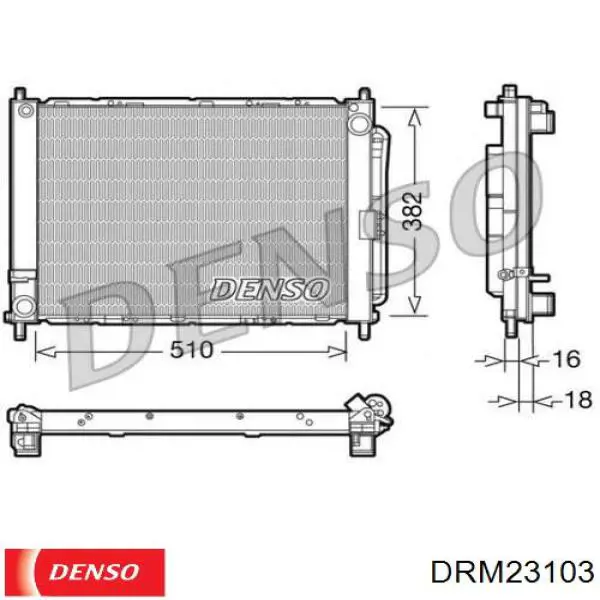 Radiador de aparelho de ar condicionado Denso DRM23103 preço, a partir de 122,58 USD