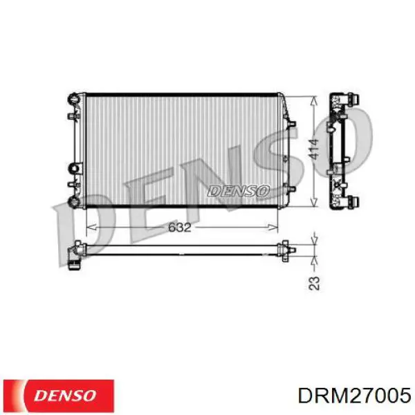 Compre DRM27005 Denso Radiador de esfriamento de motor