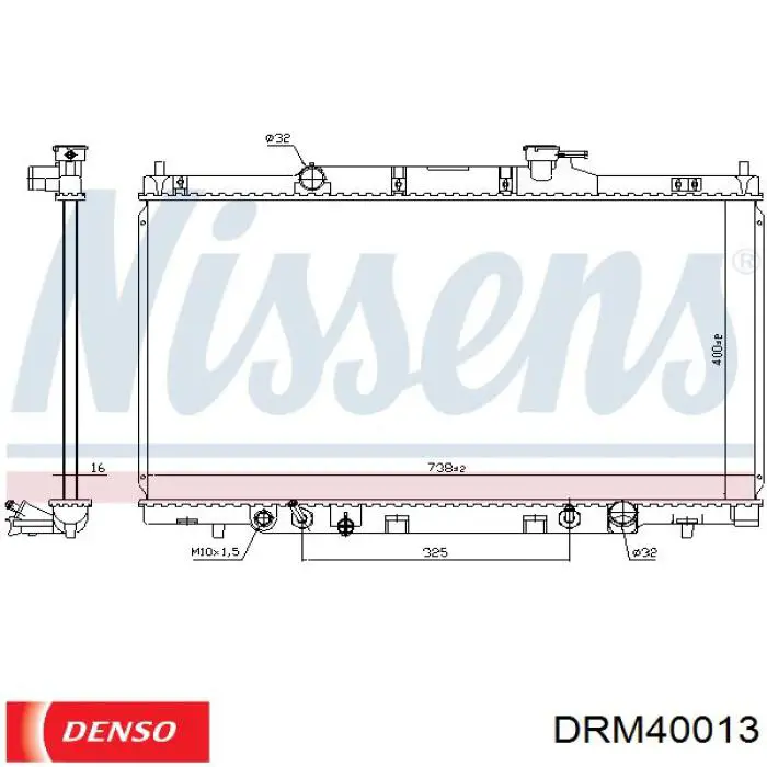 Compre 68606 Nissens Radiador de esfriamento de motor