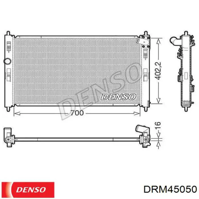 Compre 1350A762 Mitsubishi Radiador de esfriamento de motor