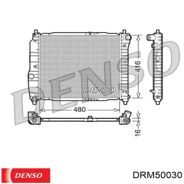 Compre DRM50030 Denso Radiador de esfriamento de motor