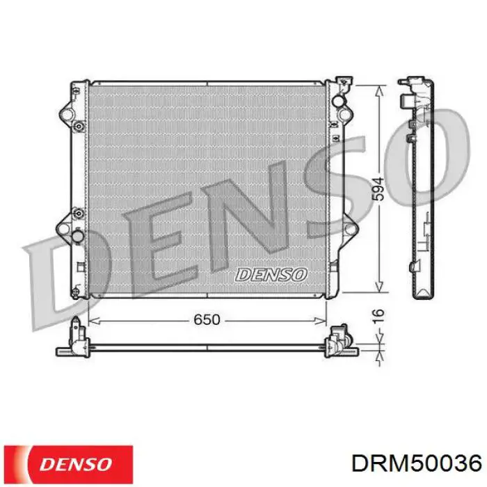Radiador de esfriamento de motor Denso DRM50036 preço, a partir de 138,00 USD