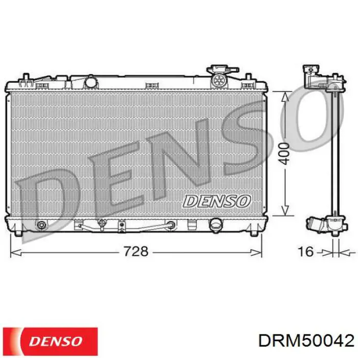 Radiador de esfriamento de motor Denso DRM50042 preço, a partir de 137,94 USD
