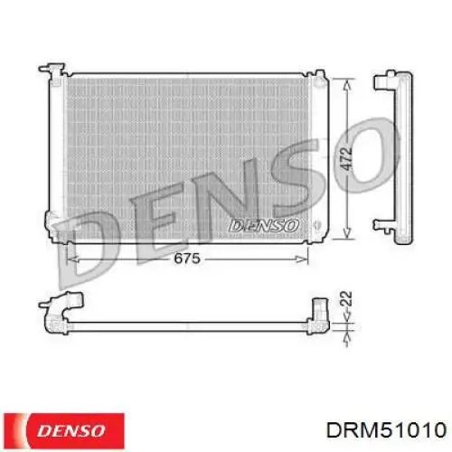 Compre DRM51010 Denso Radiador de esfriamento de motor