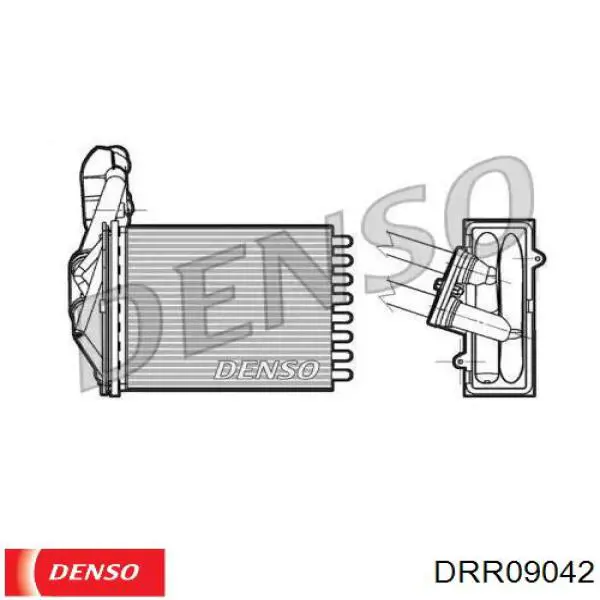 Compre DRR09042 Denso Radiador de forno (de aquecedor)