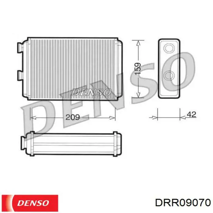 Radiador de forno (de aquecedor) Denso DRR09070 preço, a partir de 33,63 USD