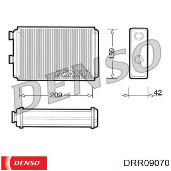 Compre DRR09070 Denso Radiador de forno (de aquecedor)