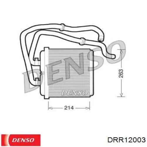Radiador de forno (de aquecedor) Denso DRR12003 preço, a partir de 56,55 USD