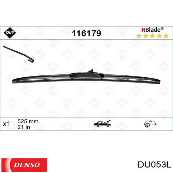 Compre DU053L Denso Limpa-pára-brisas do pára-brisas de passageiro