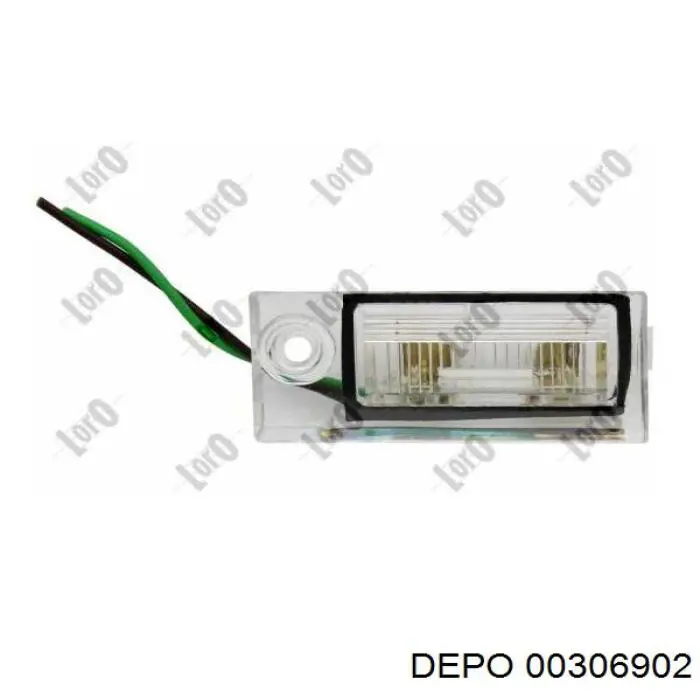 Lanterna da luz de fundo de matrícula traseira 00306902 Depo/Loro/Abakus