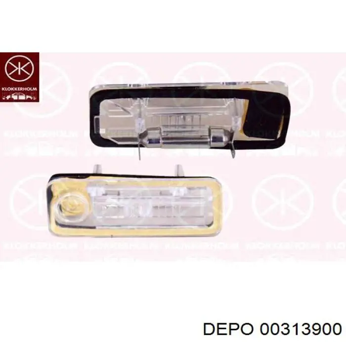 00313900 Depo/Loro/Abakus Lanterna da luz de fundo de matrícula traseira