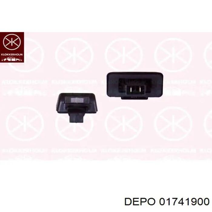 Compre 01741900 Depo/Loro/Abakus Lanterna da luz de fundo de matrícula traseira