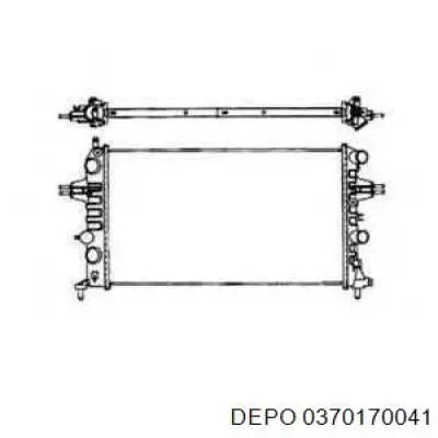 0370170041 Depo/Loro/Abakus Radiador de esfriamento de motor