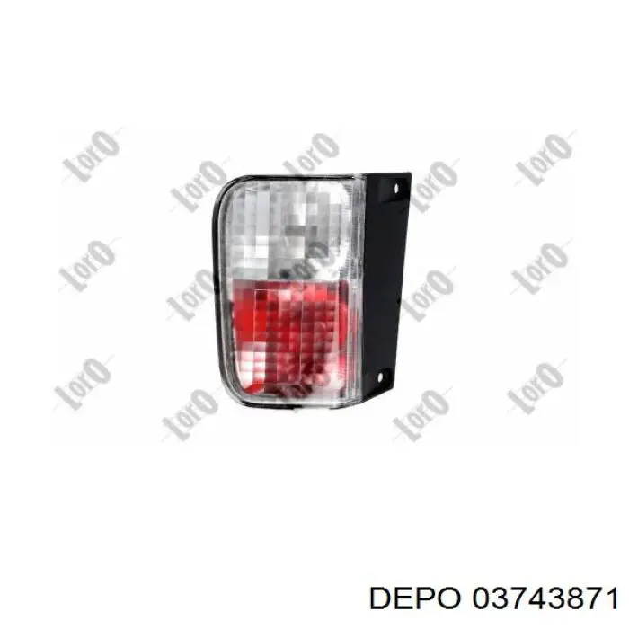 Lanterna de nevoeiro traseira esquerda 03743871 Depo/Loro/Abakus