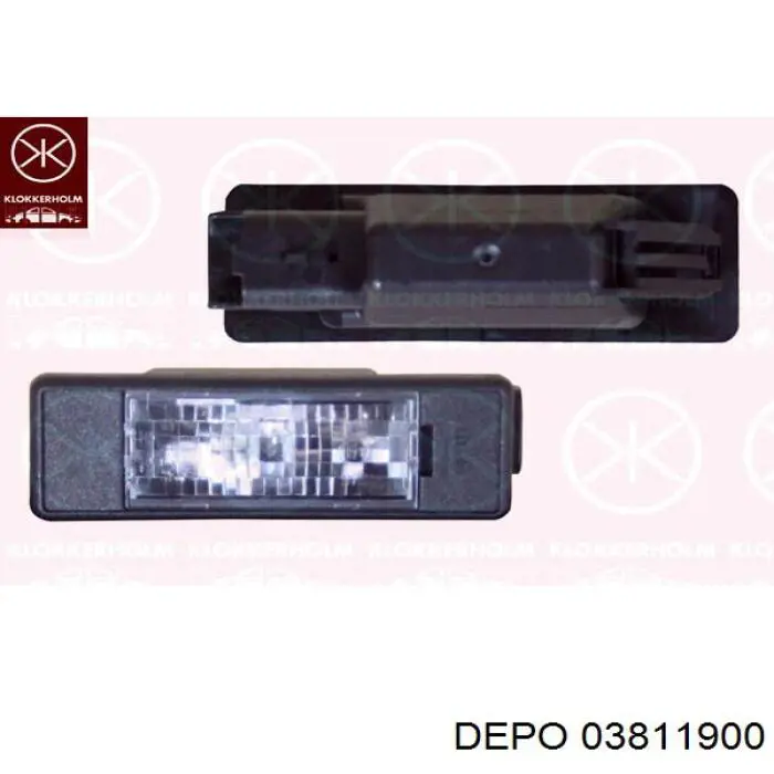 03811900 Depo/Loro/Abakus Lanterna da luz de fundo de matrícula traseira