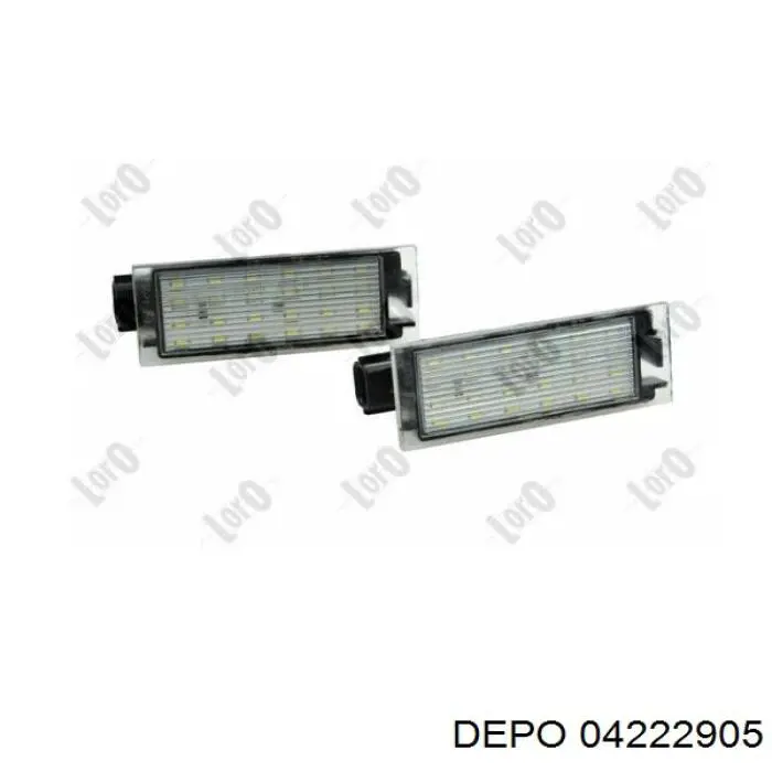 Lanterna da luz de fundo de matrícula traseira Depo/Loro/Abakus 04222905