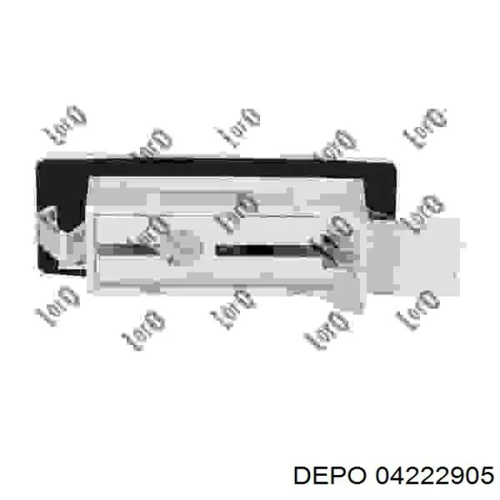 04222905 Depo/Loro/Abakus Lanterna da luz de fundo de matrícula traseira