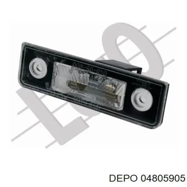 Lanterna da luz de fundo de matrícula traseira Depo/Loro/Abakus 04805900