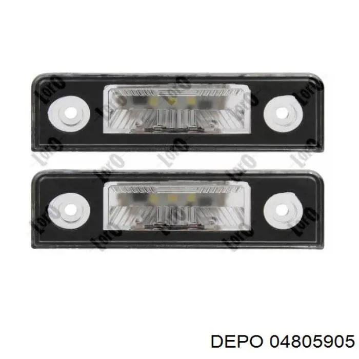 Lanterna da luz de fundo de matrícula traseira 04805900 Depo/Loro/Abakus