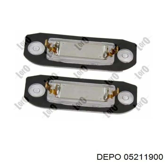 05211900 Depo/Loro/Abakus Lanterna da luz de fundo de matrícula traseira