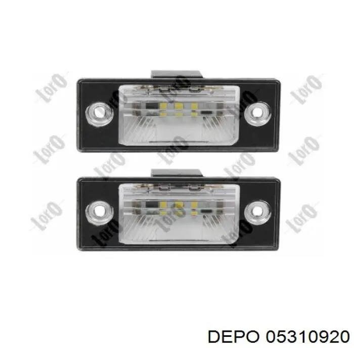 Lanterna da luz de fundo de matrícula traseira 05310920 Depo/Loro/Abakus