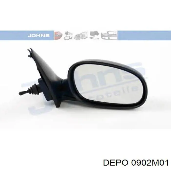 6165601 Alkar Espelho de retrovisão direito