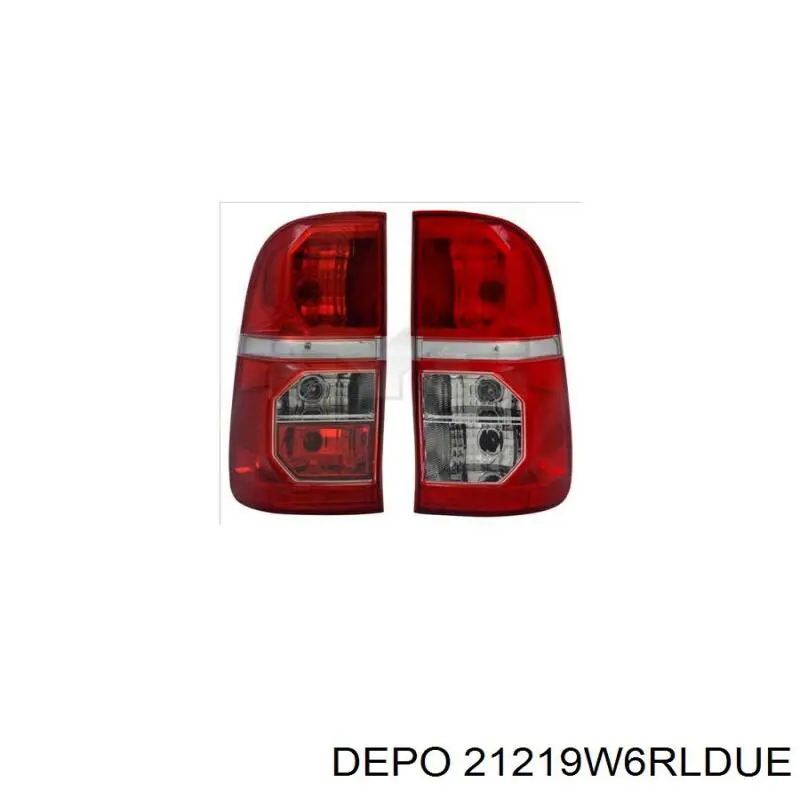 Lanterna traseira direita Depo/Loro/Abakus 21219W6RLDUE preço, a partir de 90,26 USD