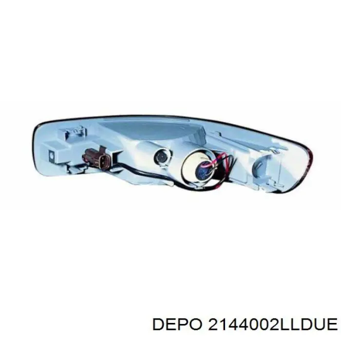 2144002LLDUE Depo/Loro/Abakus Retrorrefletor (refletor) do pára-choque traseiro esquerdo