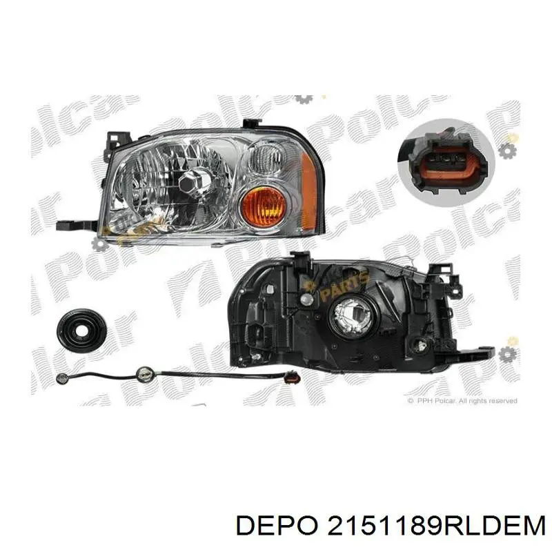 Luz direita 2151189RLDEM Depo/Loro/Abakus