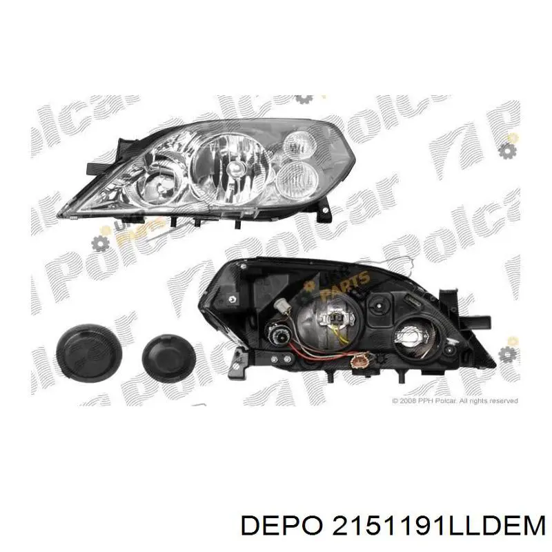 Luz esquerda Depo/Loro/Abakus 2151191LLDEM preço, a partir de 76,62 USD