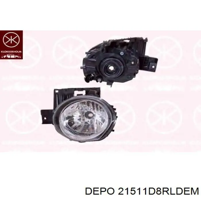 Luz direita 21511D8RLDEM Depo/Loro/Abakus