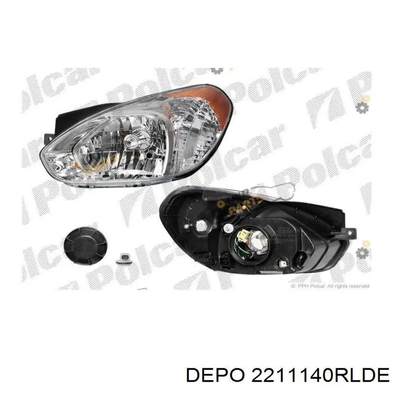 Luz direita 2211140RLDE Depo/Loro/Abakus