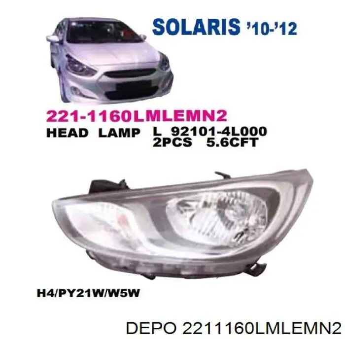 2211160LMLEMN2 Depo/Loro/Abakus Luz esquerda