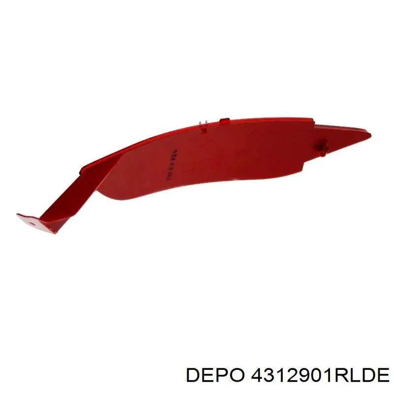 4312901RLDE Depo/Loro/Abakus Retrorrefletor (refletor) do pára-choque traseiro direito