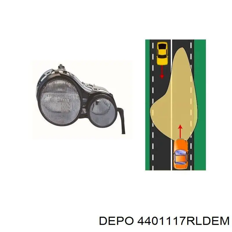 Luz direita Depo/Loro/Abakus 4401117RLDEM preço, a partir de 98,92 USD