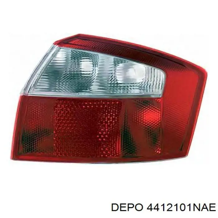 Lanterna da luz de fundo de matrícula traseira Depo/Loro/Abakus 4412101NAE