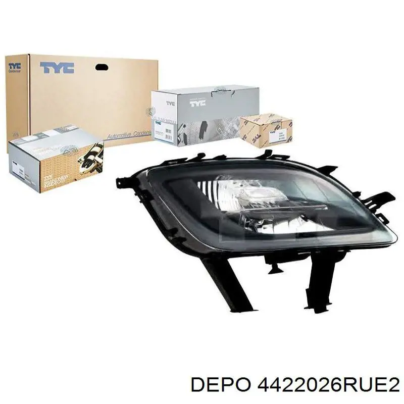 4422026RUE2 Depo/Loro/Abakus Luzes de nevoeiro direitas