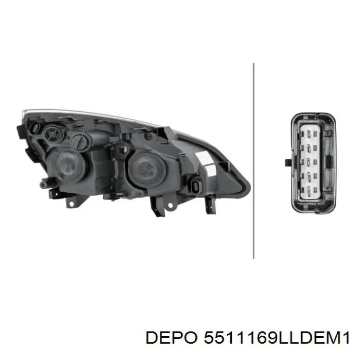 Compre 5511169LLDEM1 Depo/Loro/Abakus Luz esquerda