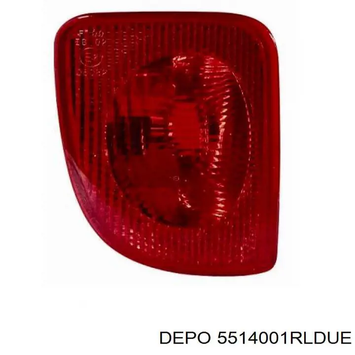 Lanterna de nevoeiro traseira direita 5514001RLDUE Depo/Loro/Abakus