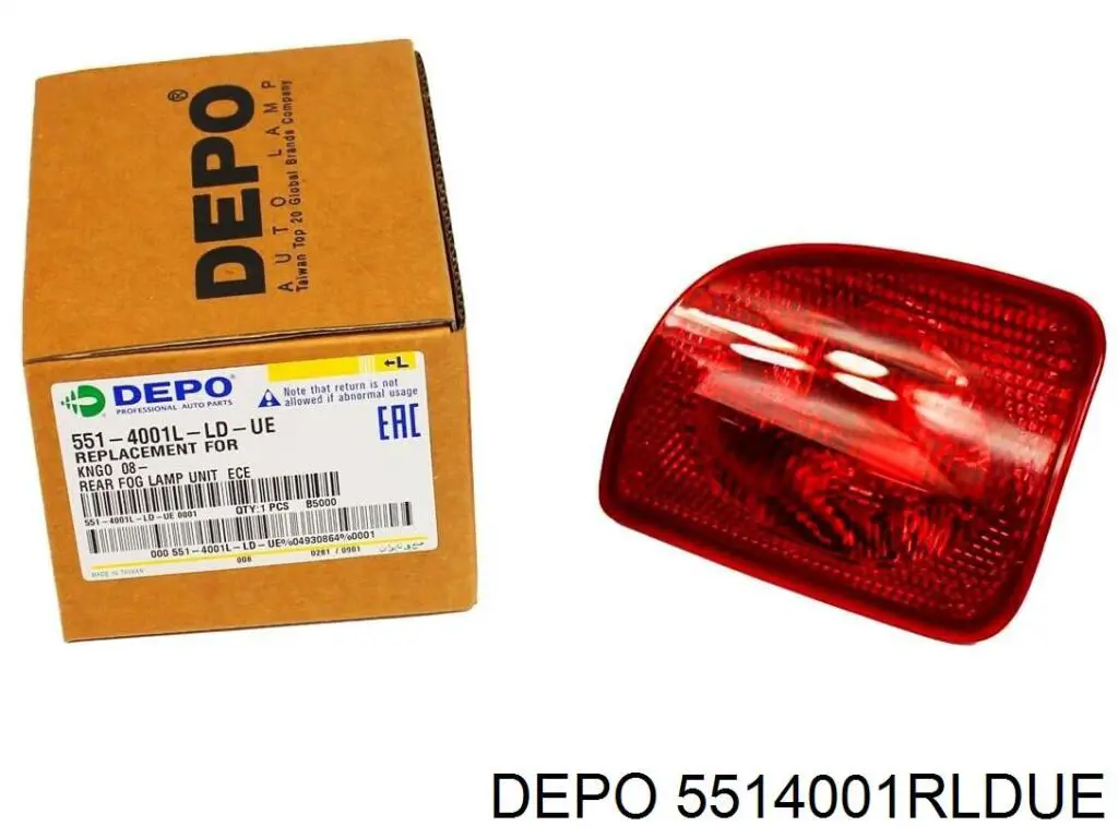 Compre 5514001RLDUE Depo/Loro/Abakus Lanterna de nevoeiro traseira direita