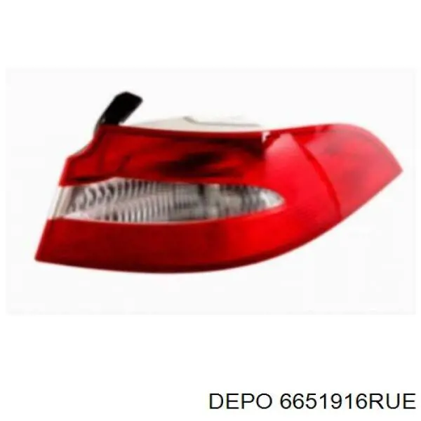 6651916RUE Depo/Loro/Abakus Lanterna traseira direita externa