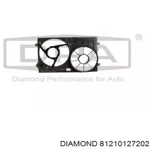 6Q0121207A9B9 VAG Difusor do radiador de esfriamento