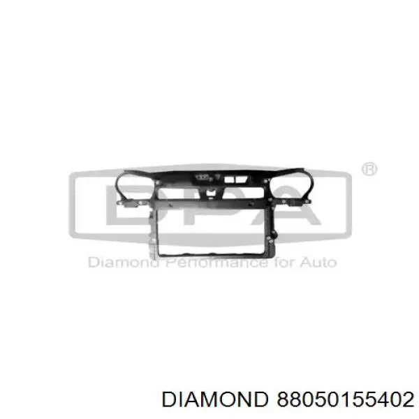 6Q0805588A VAG Suporte do radiador montado (painel de montagem de fixação das luzes)
