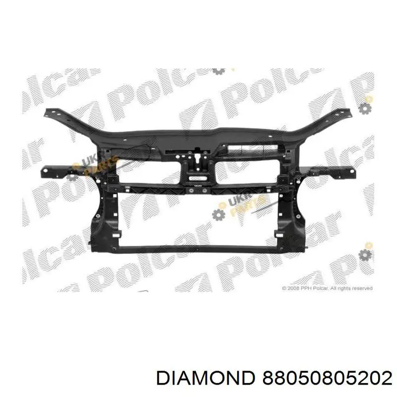 88050805202 Diamond/DPA Suporte do radiador montado (painel de montagem de fixação das luzes)