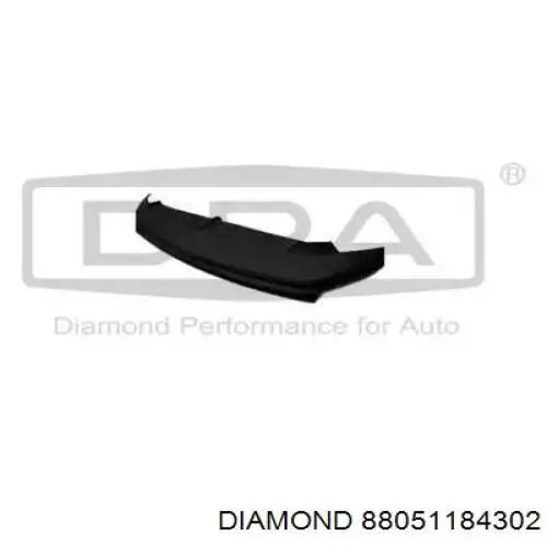 88051184302 Diamond/DPA Spoiler do pára-choque dianteiro