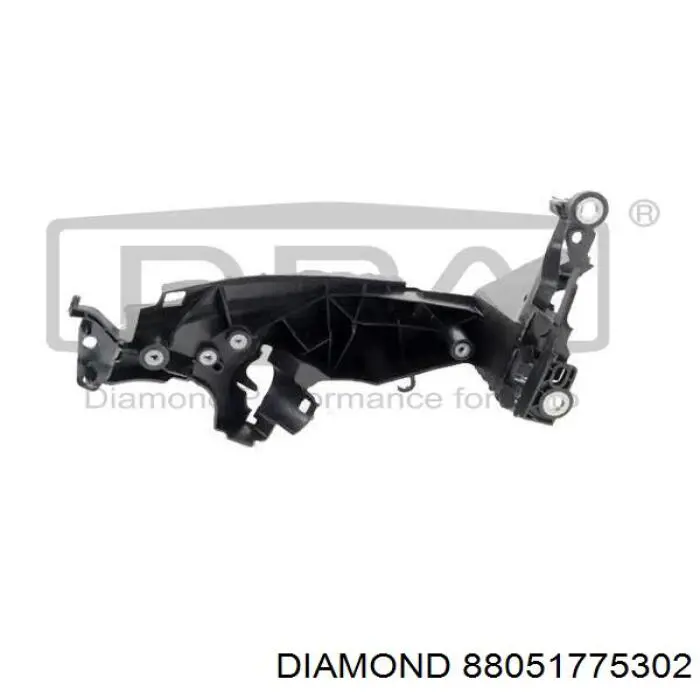 88051775302 Diamond/DPA Consola (adaptador) de fixação da luz dianteira esquerda