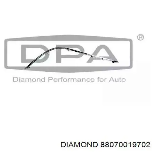 Compre 88070019702 Diamond/DPA Moldura esquerda do pára-choque traseiro