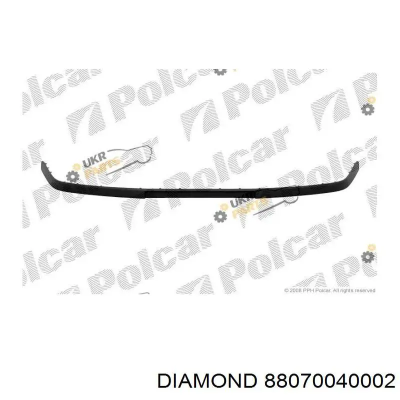 Placa sobreposta do pára-choque dianteiro Diamond/DPA 88070040002 preço, a partir de 31,53 USD